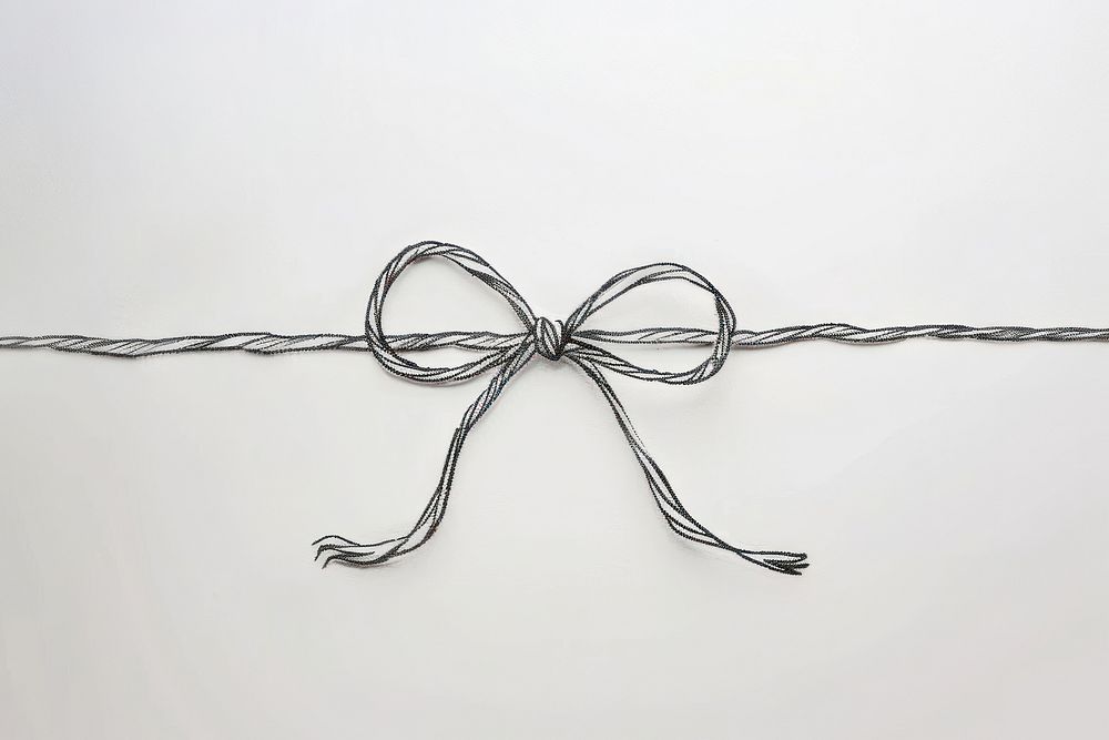 A Line bows knot rope wire line.