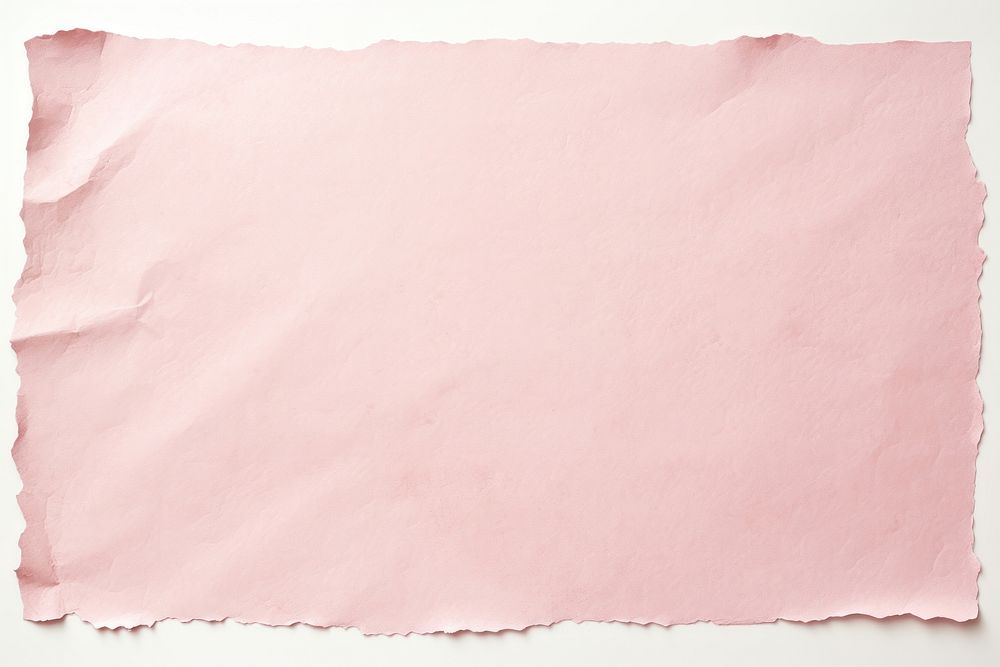 Retro old pink paper texture with ripped backgrounds white background rectangle.