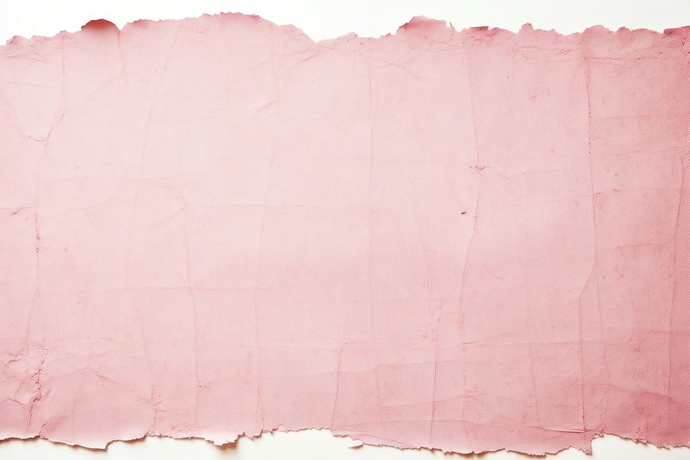 Retro old pink paper texture with ripped backgrounds white background weathered.