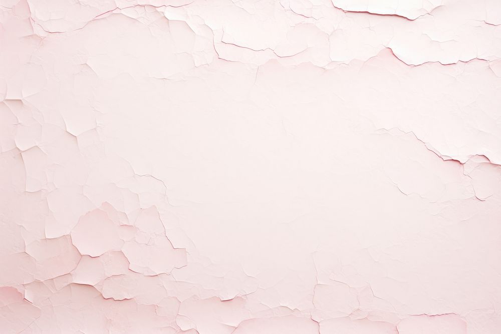 Retro old pink paper texture with ripped backgrounds white wall.