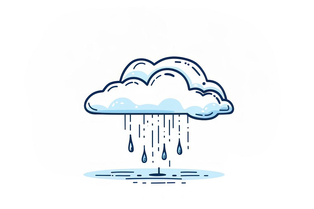 Cloud with rain outdoors invertebrate jellyfish.