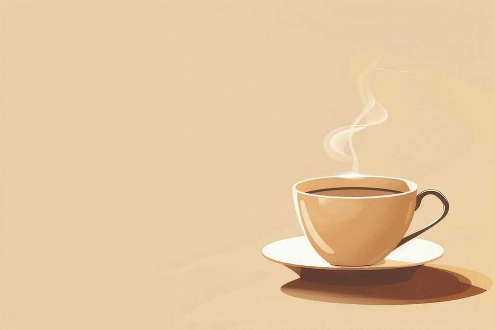 Cup of coffee saucer drink mug.
