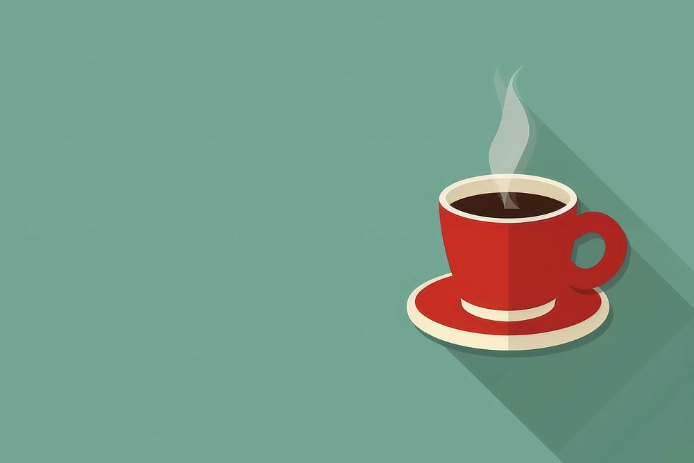 Cup of coffee saucer drink mug.