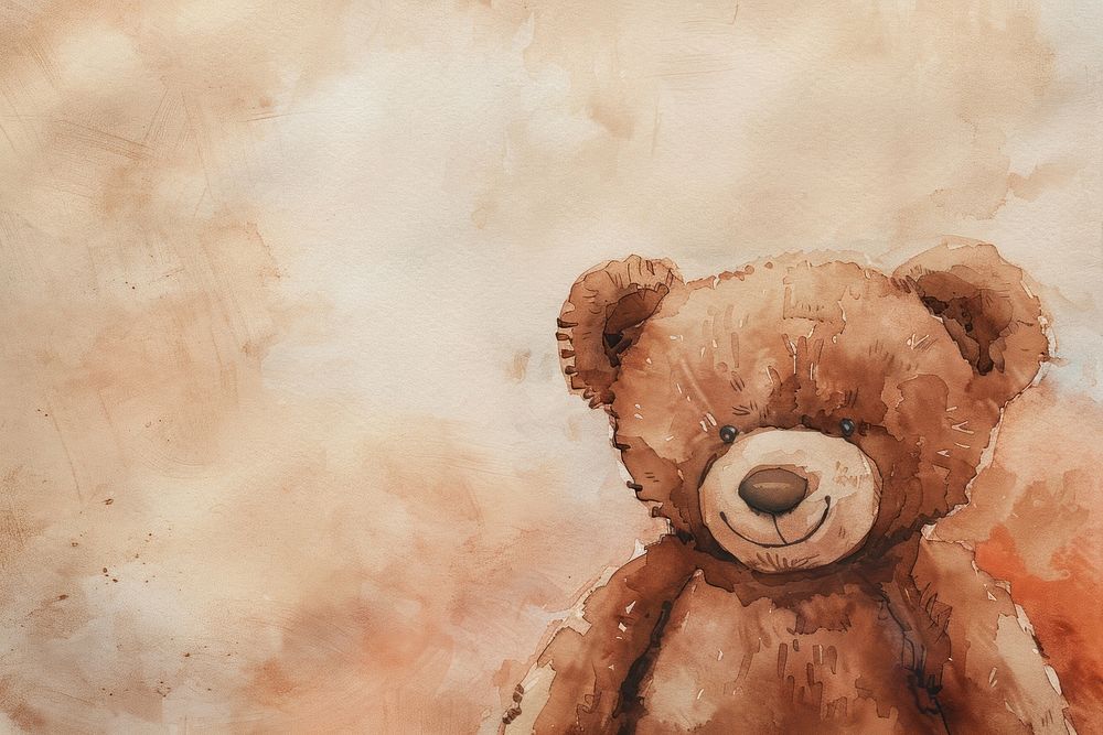 Dark brown teddy bear toy representation backgrounds.