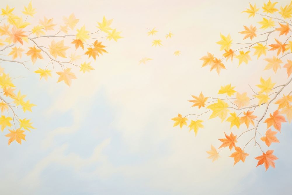 Autumn leaves backgrounds painting outdoors.