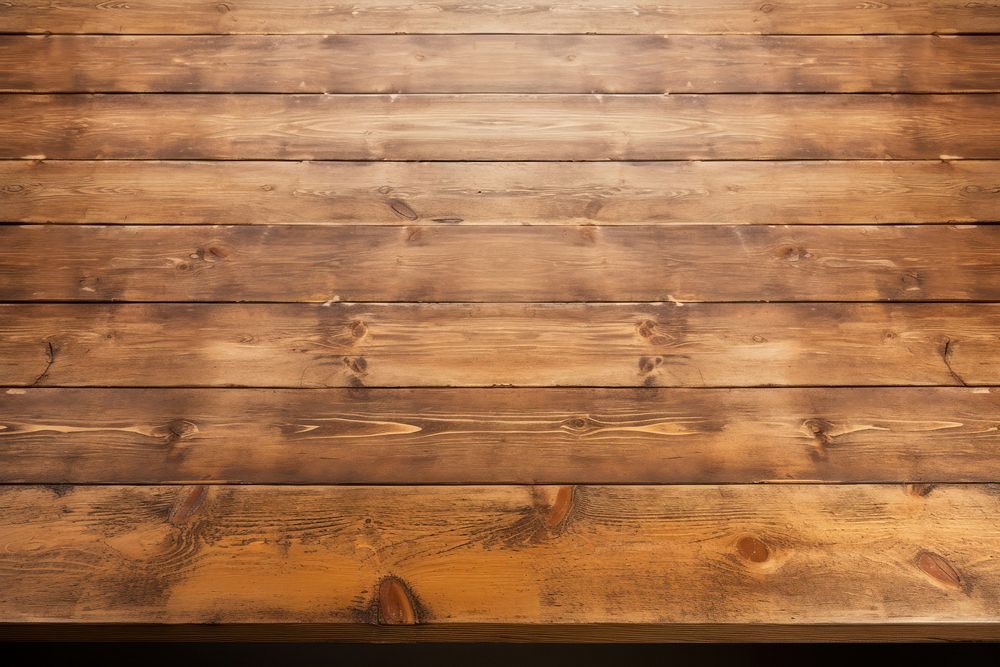 Wooden empty table backgrounds hardwood flooring.
