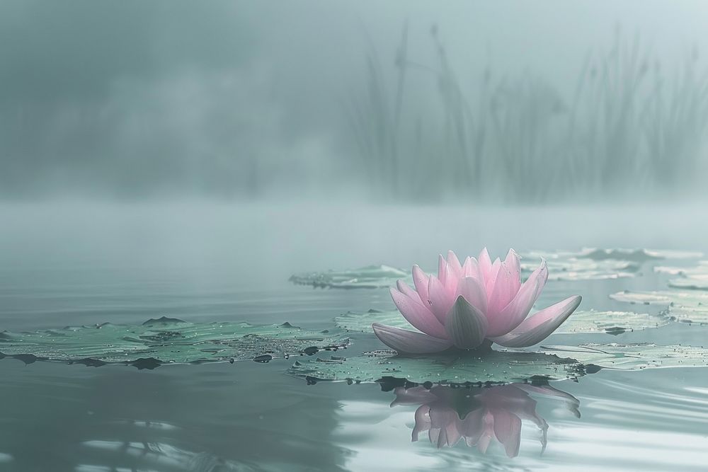 Water lilly lotus outdoors nature flower.