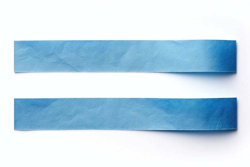 Blue color washi tape paper white background turquoise.