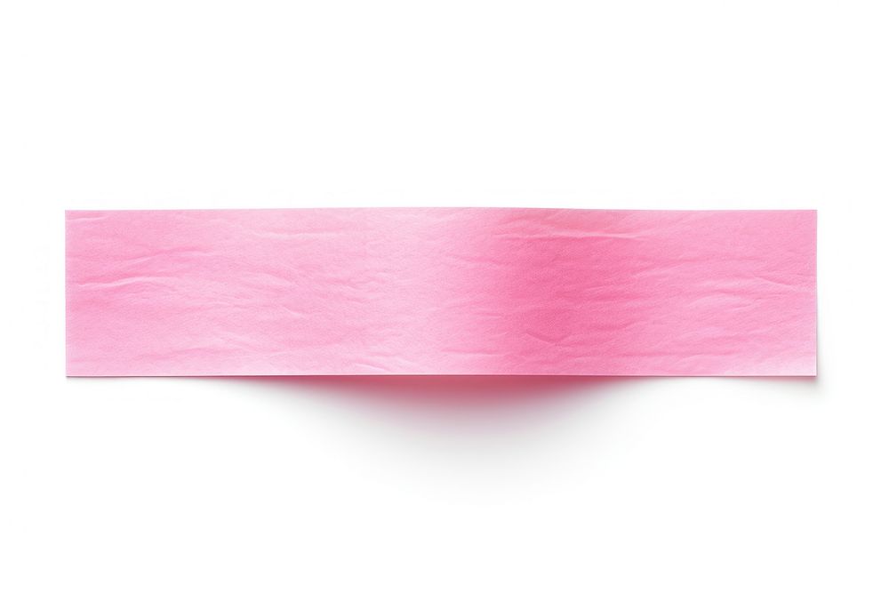 Cute pink washi tape paper white background rectangle.