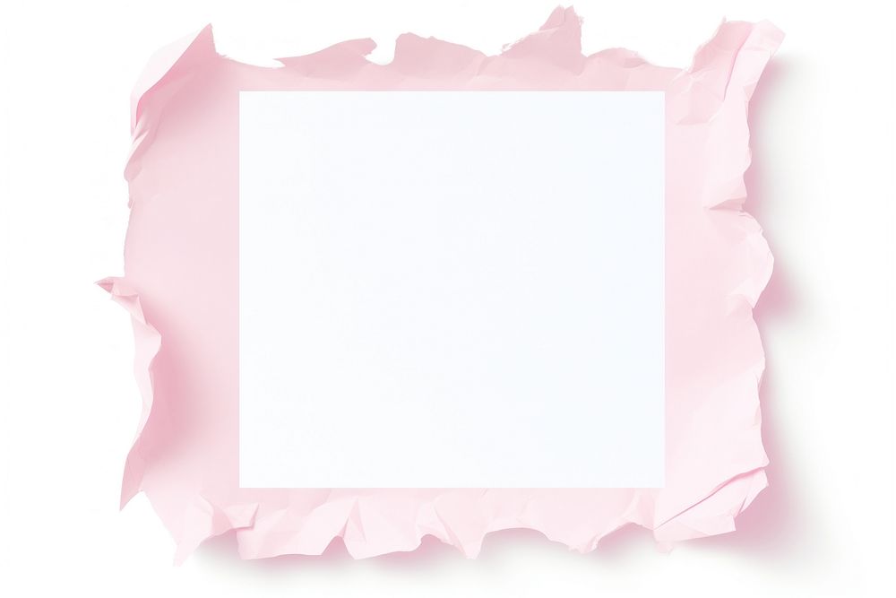 A square pastel torn paper backgrounds white background rectangle.