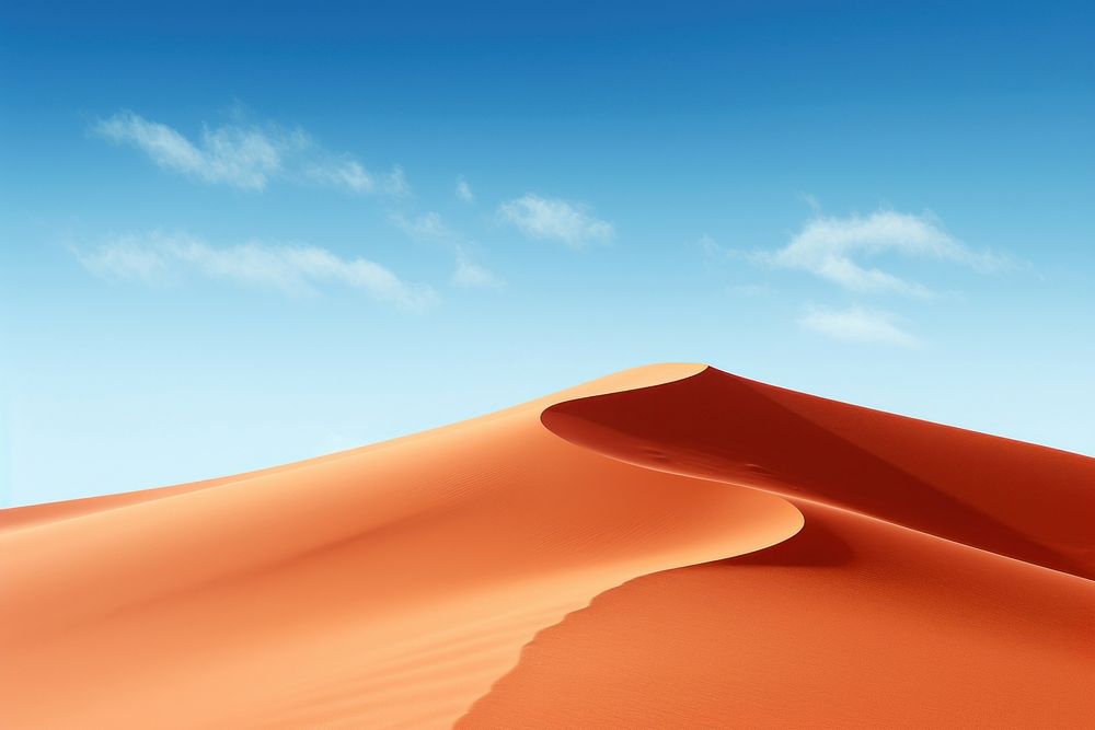 Sand dune desert sky outdoors nature.