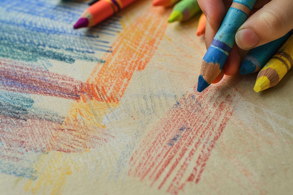 Crayon backgrounds drawing paper.