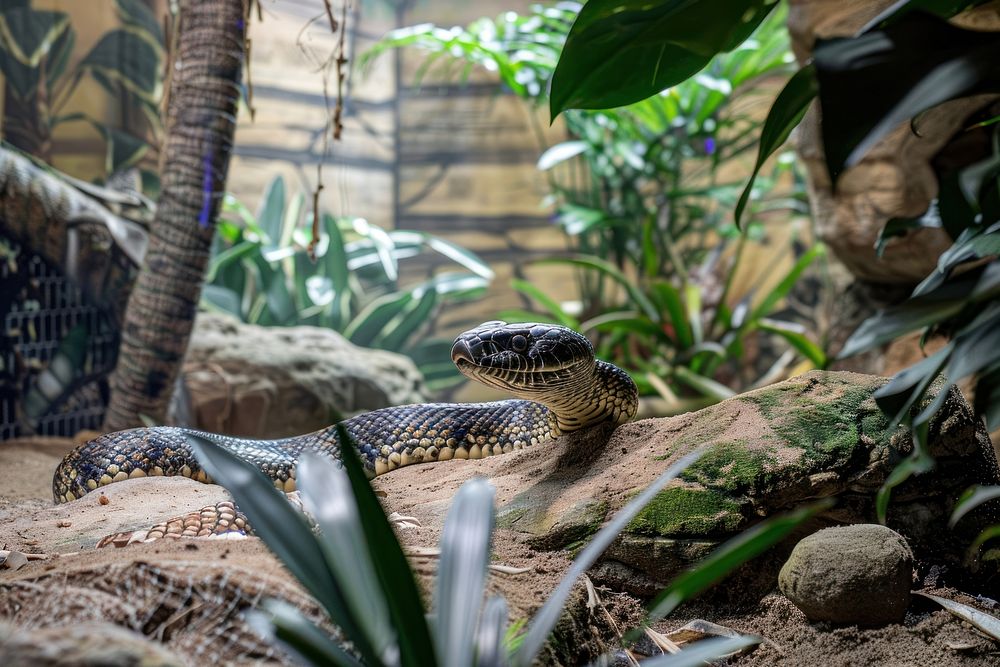 Snake King cobra reptile animal zoo.