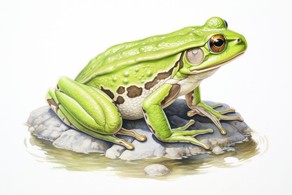 A frog full body amphibian wildlife reptile.