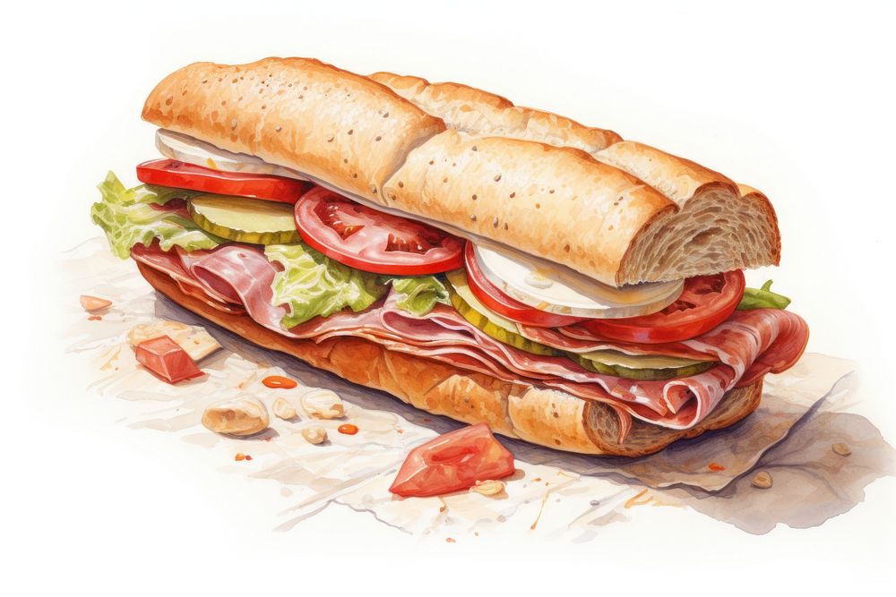 A sandwich bread food meal.