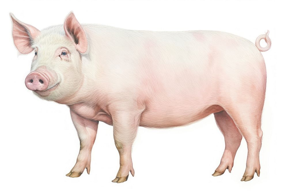 pig full body mammal animal | Premium Photo Illustration - rawpixel