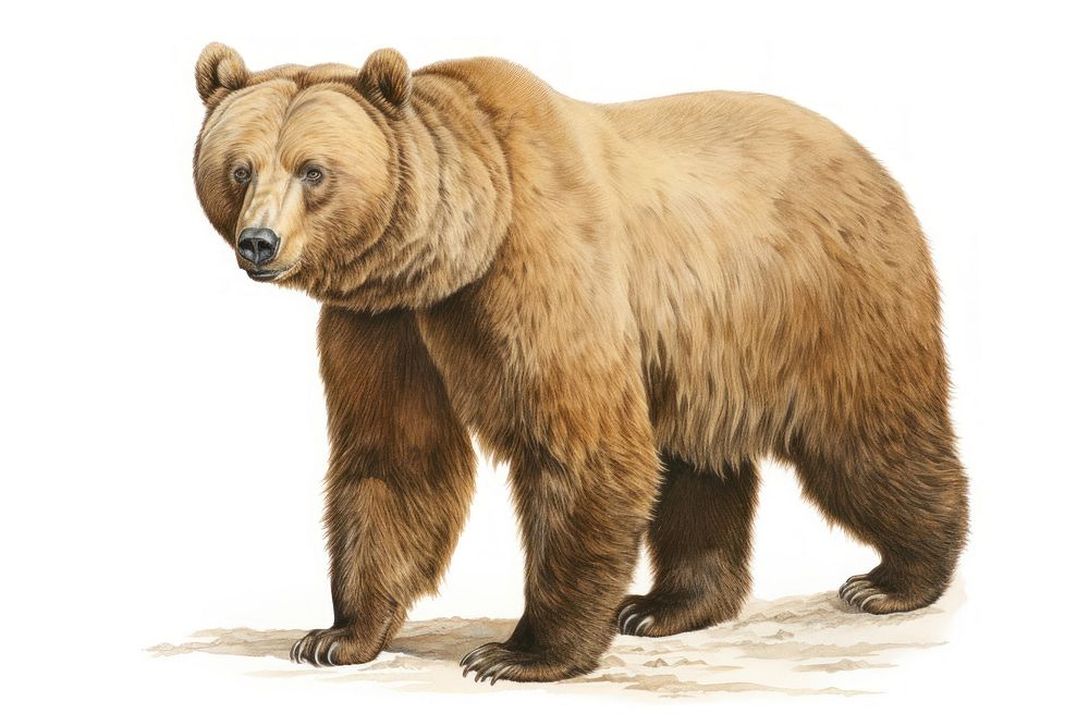 Bear full body bear wildlife mammal.