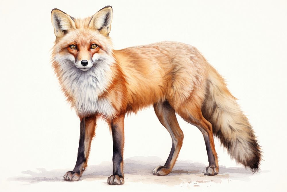 Fox full body wildlife animal mammal.
