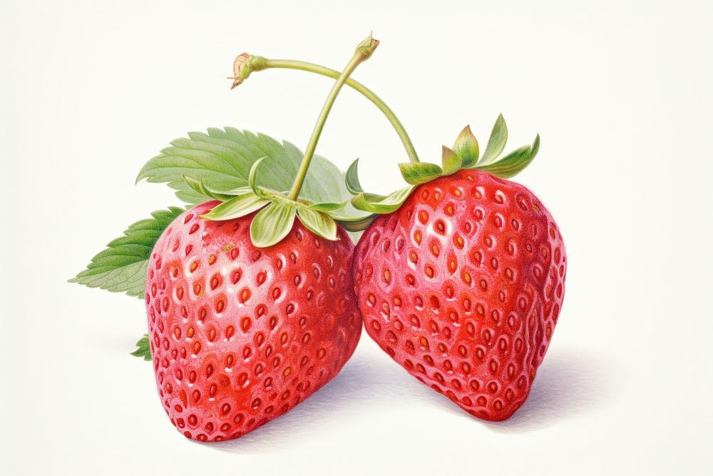 Strawberry fruit plant food.