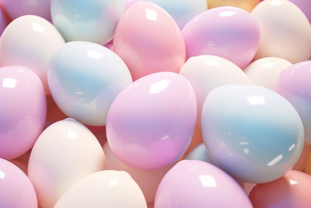 Pastel easter egg kawaii aesthetic balloon backgrounds celebration.