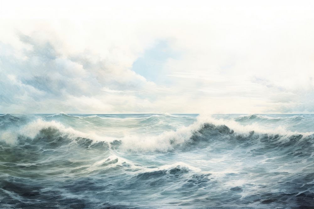 Seascape painting sea backgrounds.