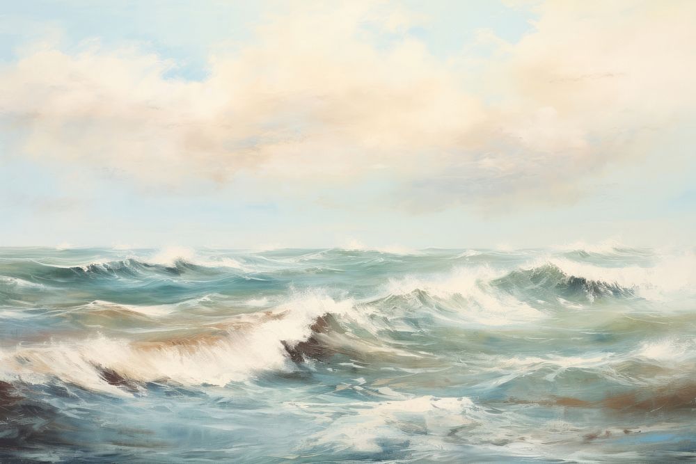 Seascape painting sea backgrounds.