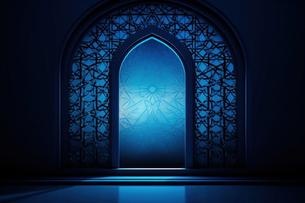 Islamic single window architecture building pattern.