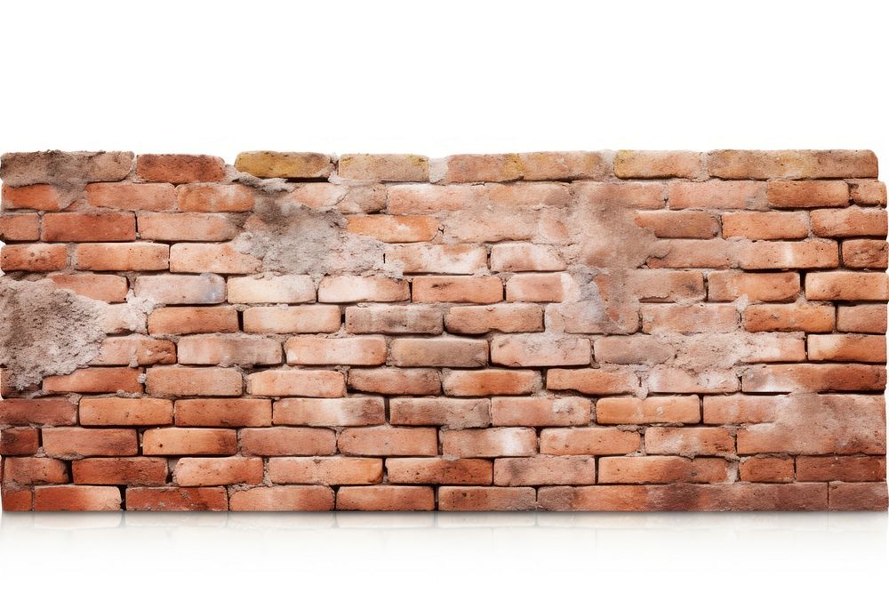 Brick wall architecture backgrounds white background.