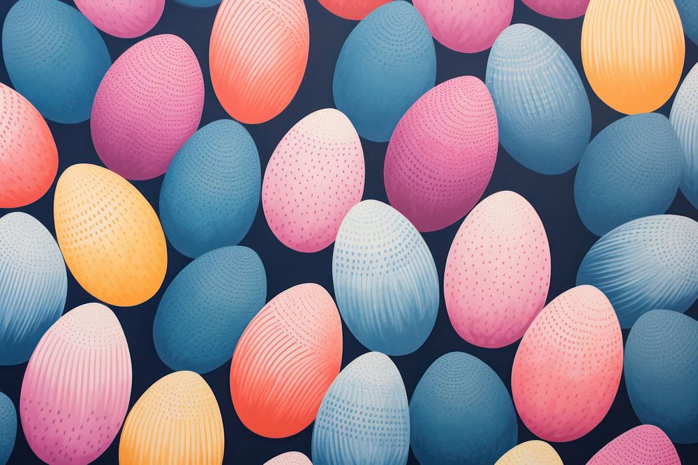 Easter egg pattern backgrounds arrangement celebration.