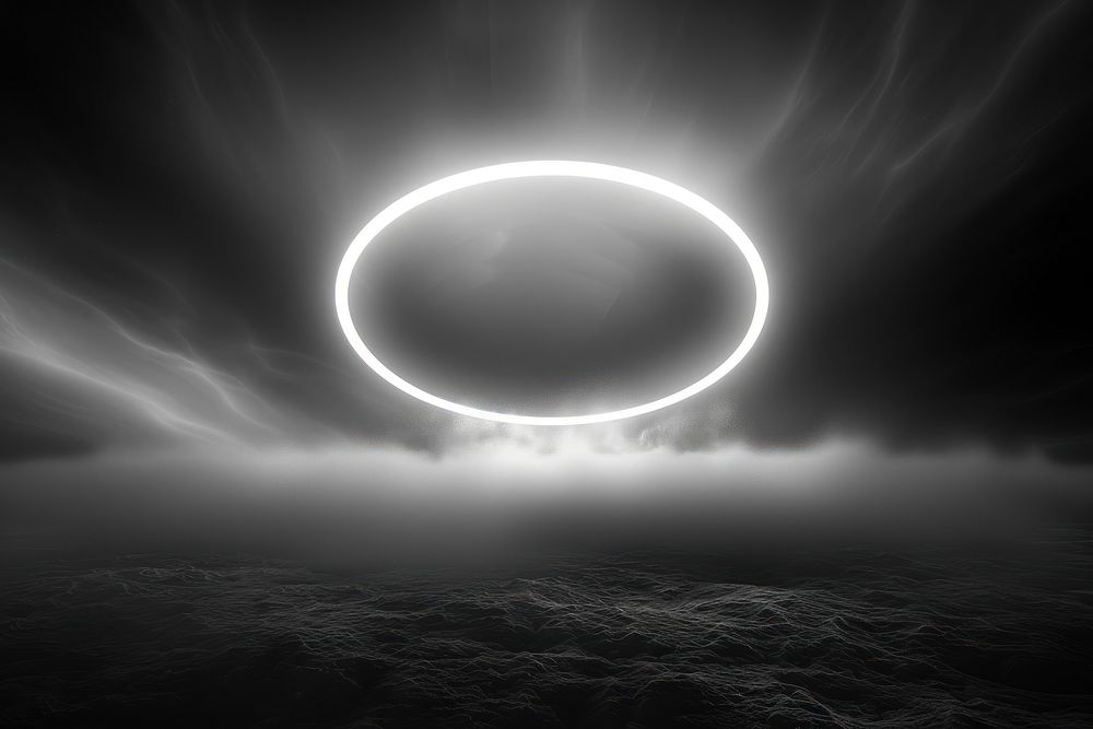 Celestial ring of light astronomy outdoors eclipse.
