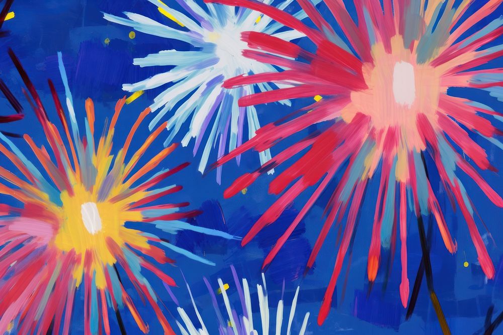Fireworks gouache and acrylic backgrounds painting art.