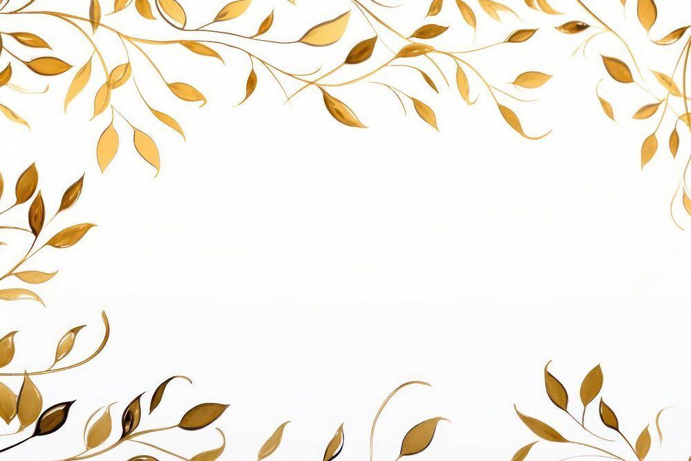 Vines border frame backgrounds pattern gold.