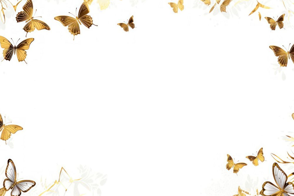 Butterflies border frame backgrounds butterfly animal.