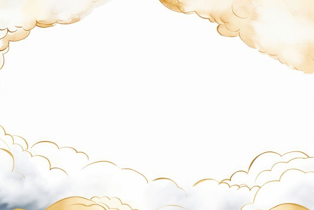 Clouds border frame backgrounds outdoors line.
