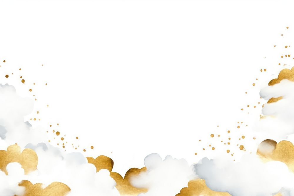 Clouds border frame backgrounds white paper.