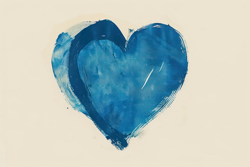 Drawing of blue heart backgrounds creativity astronomy.