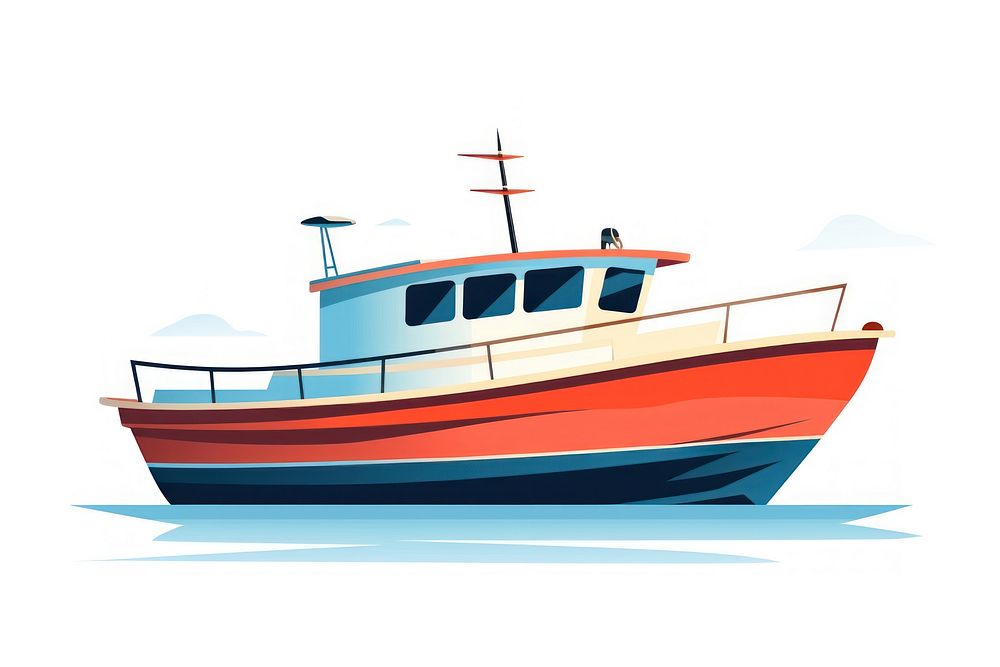 Fishing boat watercraft sailboat vehicle.
