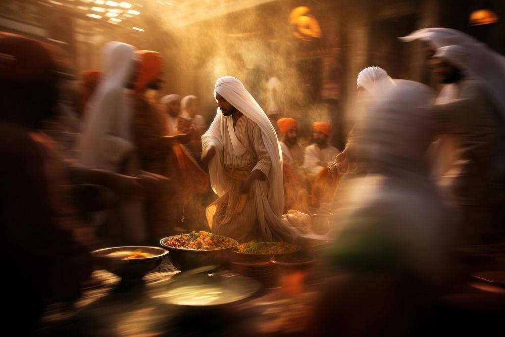 Motion blur photography of a ramadan adult spirituality architecture.