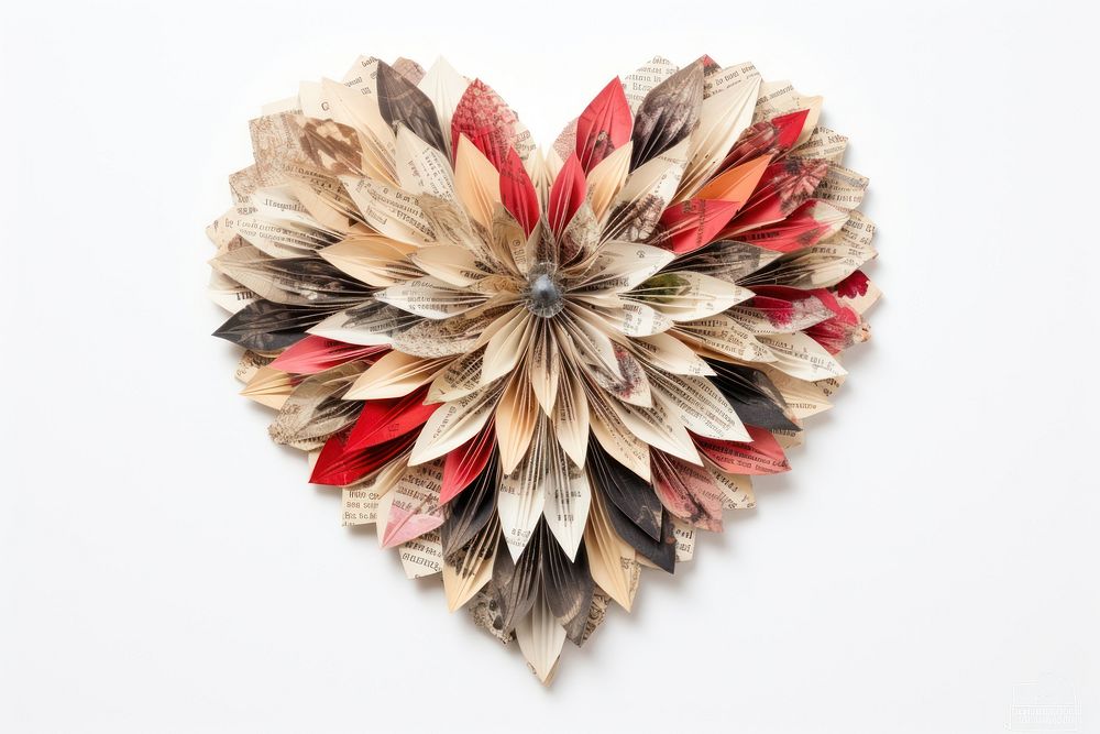Art craft heart paper.