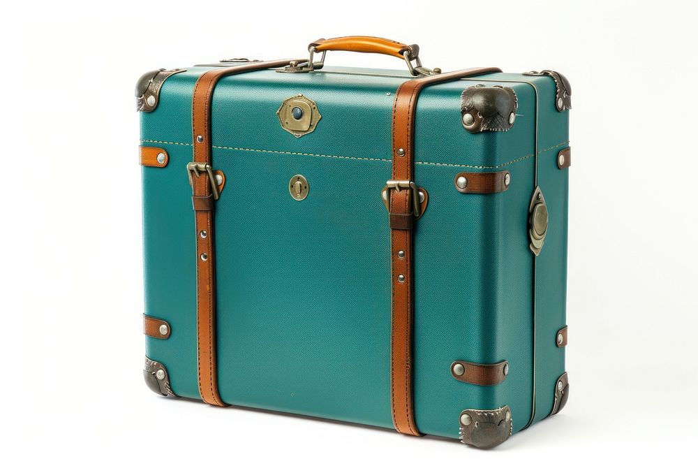 Vintage luggage bag suitcase briefcase container.