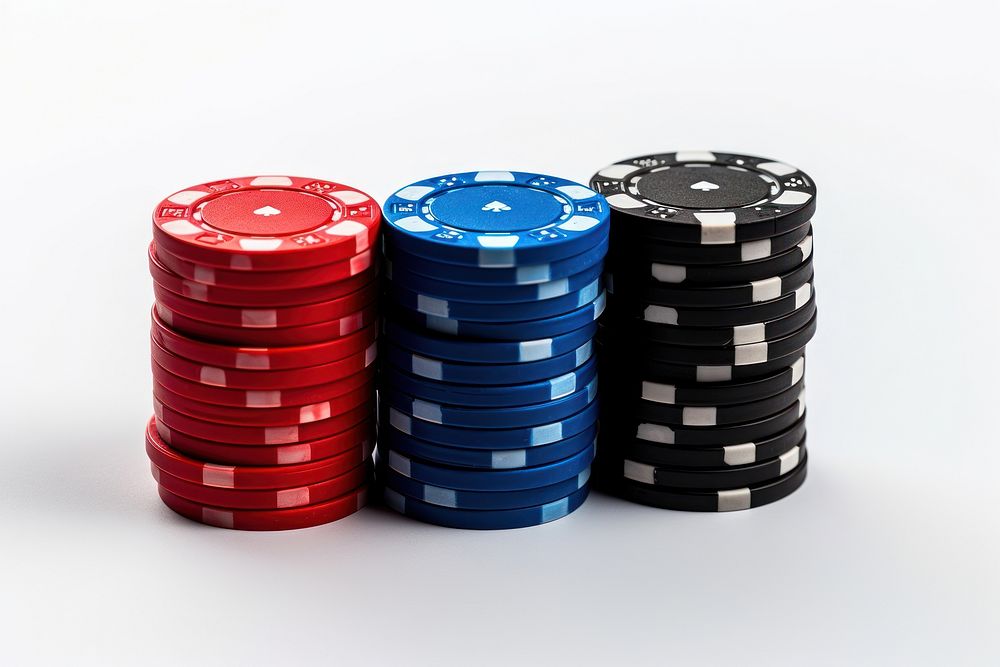 Gambling poker game blue.