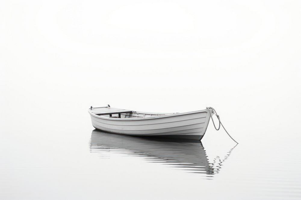Little white boat watercraft sailboat vehicle.