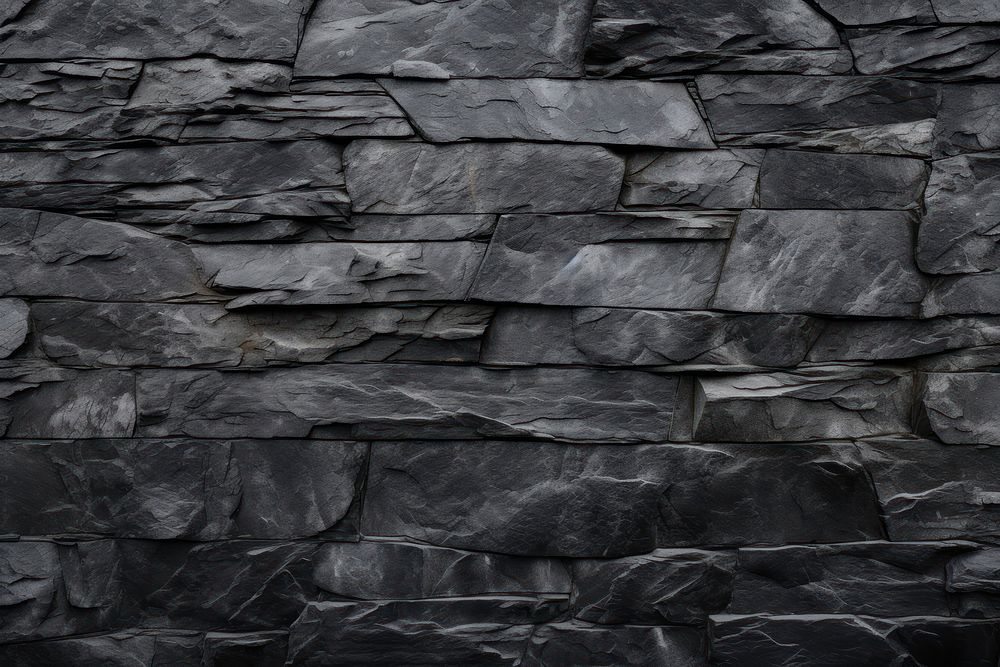 Black granite wall architecture backgrounds rock.