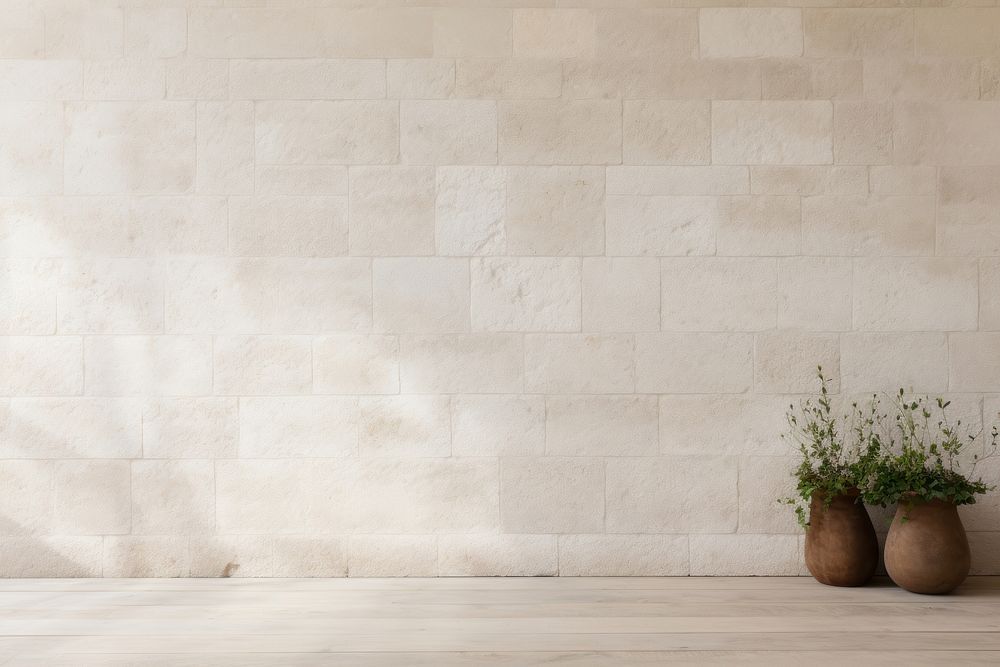 French limestone wall architecture backgrounds plant.