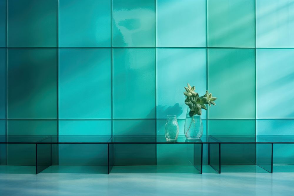 Glass tile wall architecture backgrounds pattern.
