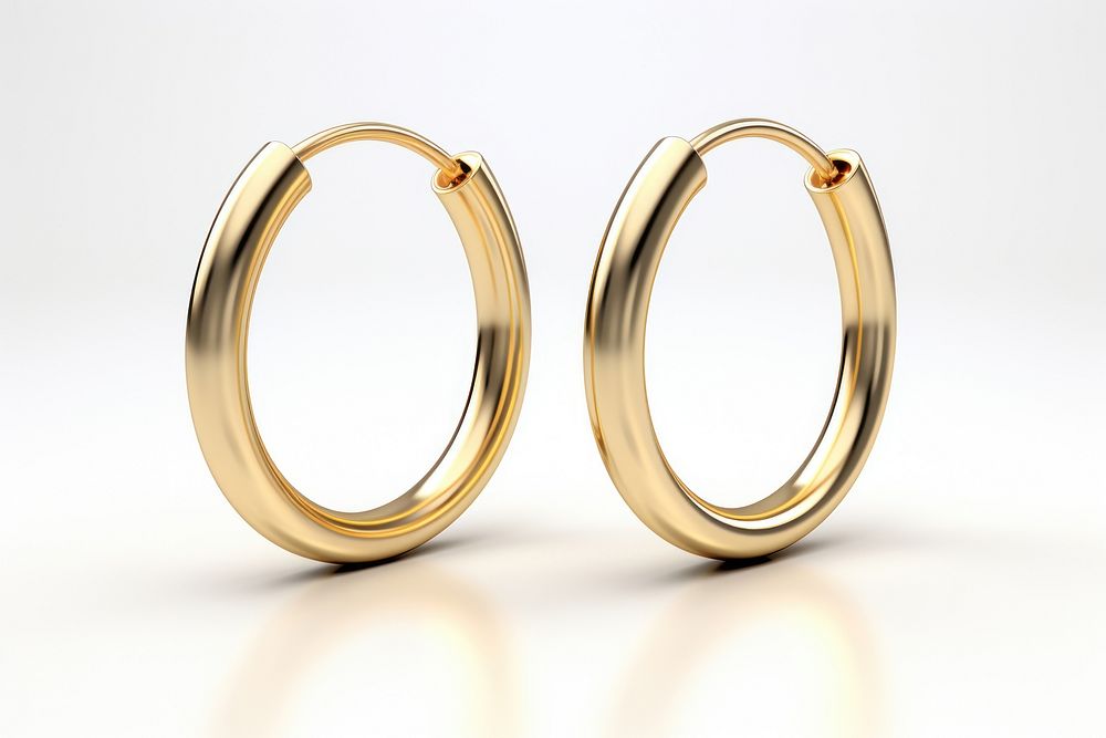 Stainless Steel Hinge Action Seamless Hoop Earrings Gold gold jewelry earring.