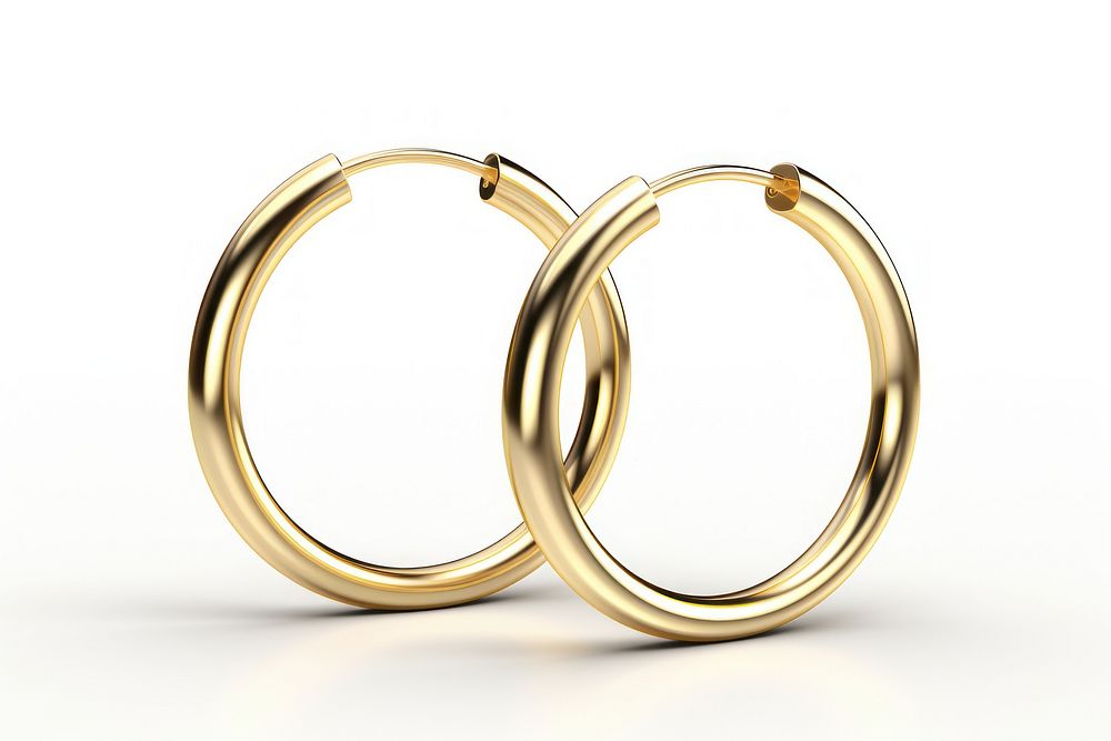 Stainless Steel Hinge Action Seamless Hoop Earrings Gold gold jewelry earring.