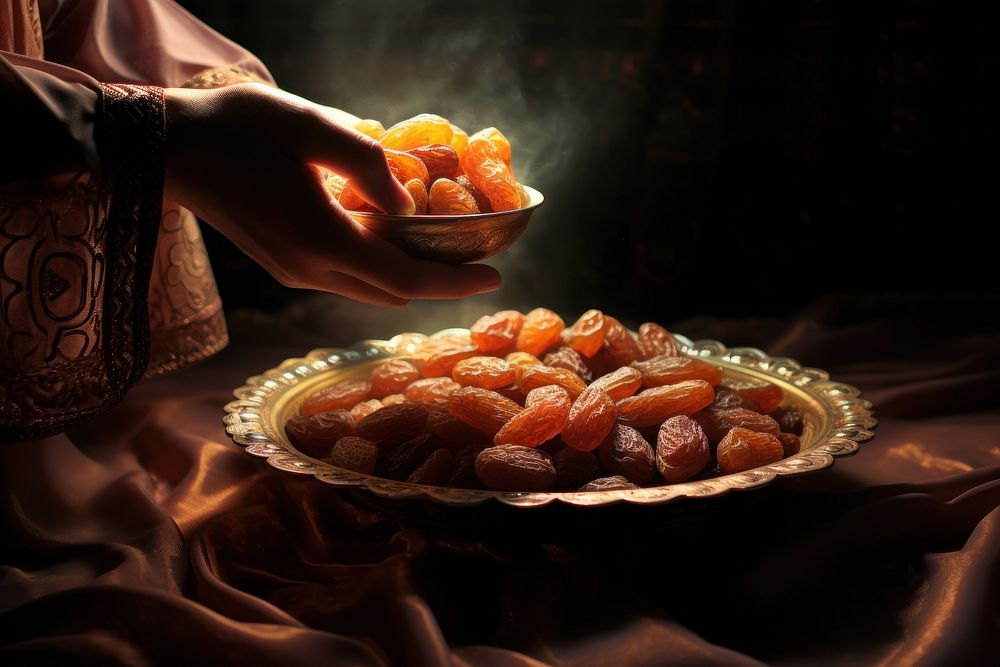 Photography of a ramadan adult food hand.