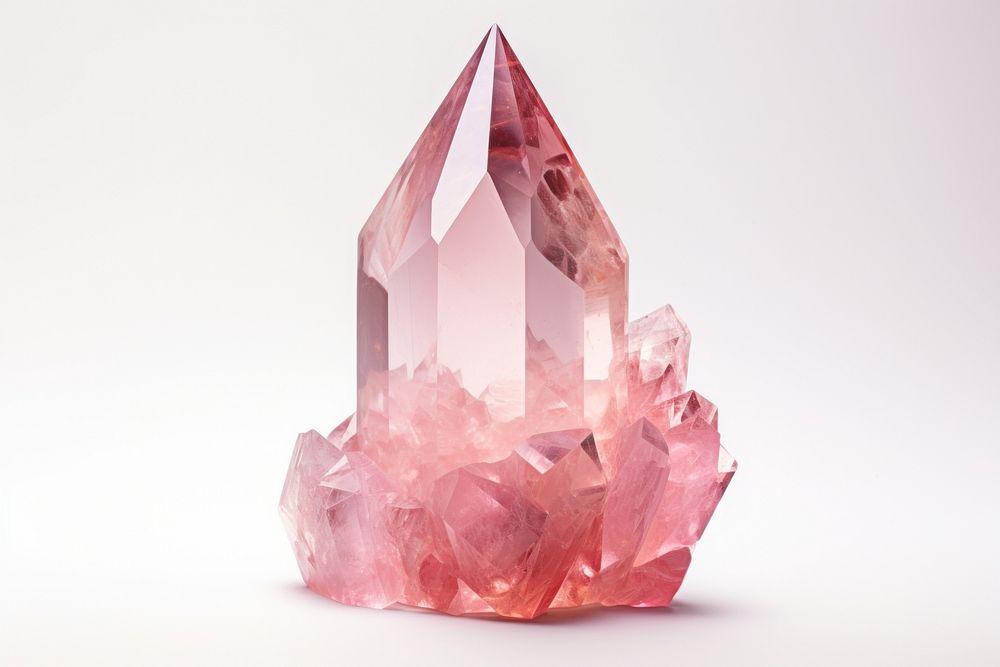 Pink Morganite gem gemstone crystal mineral.