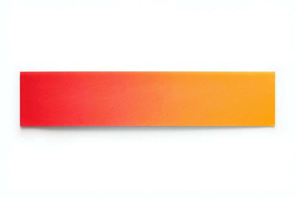 Vibrant colors adhesive strip white background rectangle textured.